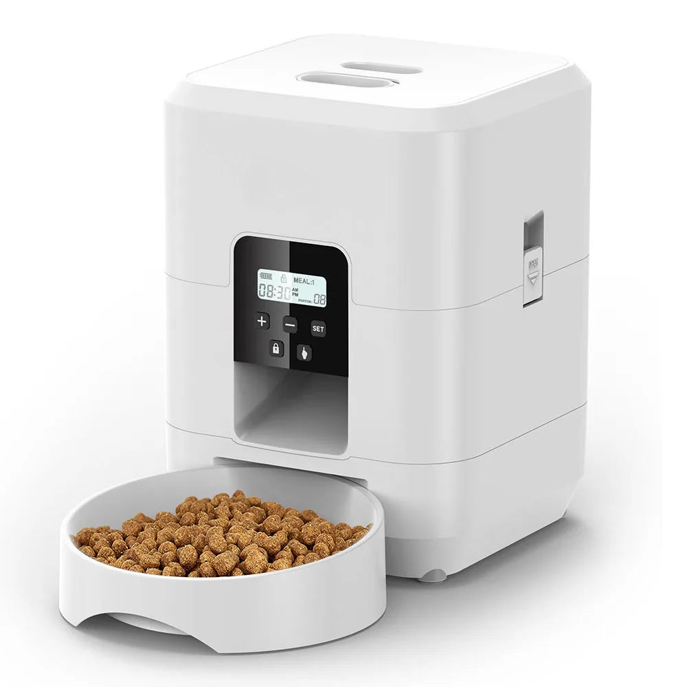 Smart Automatic Pet Feeder - Timed & Quantitative Pet Food Dispenser with Slow Feeding Technology