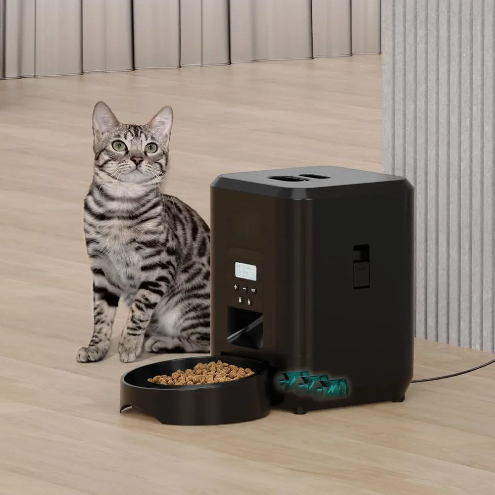 Smart Automatic Pet Feeder - Timed & Quantitative Pet Food Dispenser with Slow Feeding Technology
