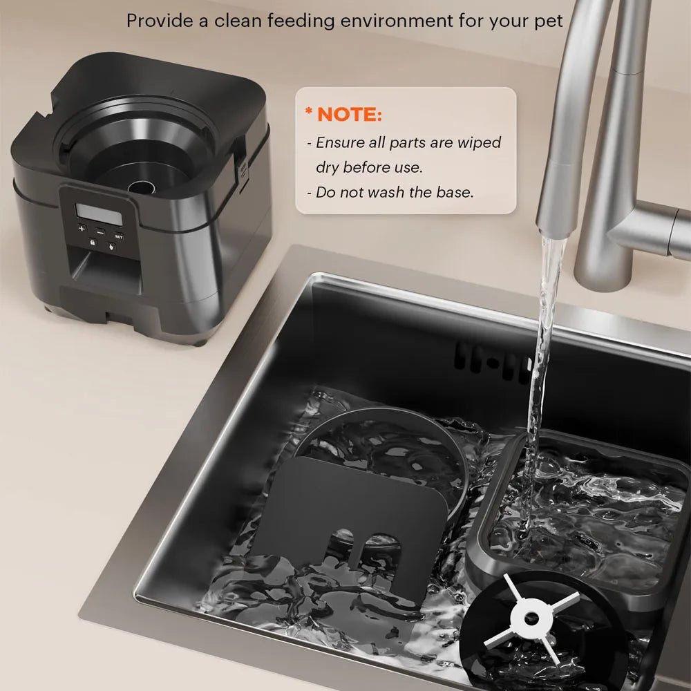Smart Automatic Pet Feeder - Timed & Quantitative Pet Food Dispenser with Slow Feeding Technology